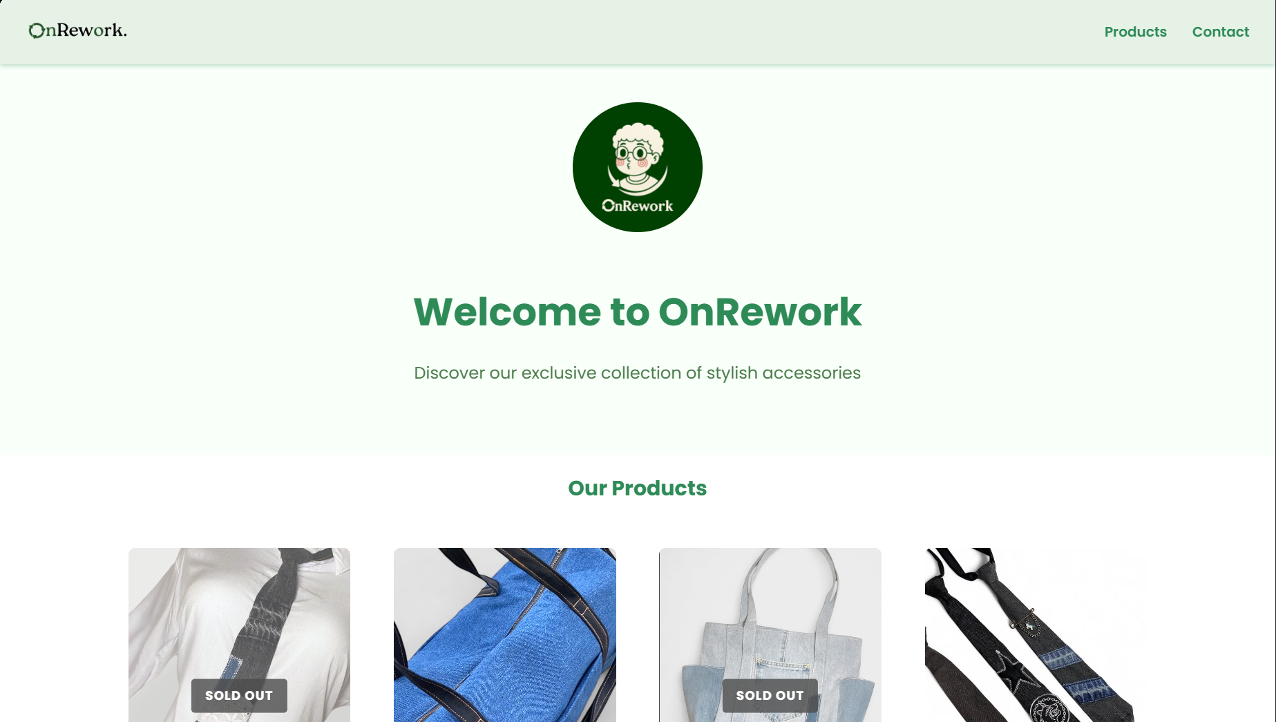 OnRework Catalog Product Website