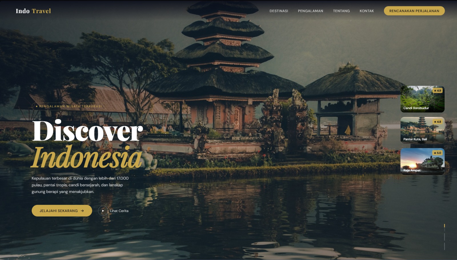 Travelling Company Profile Website Platform
